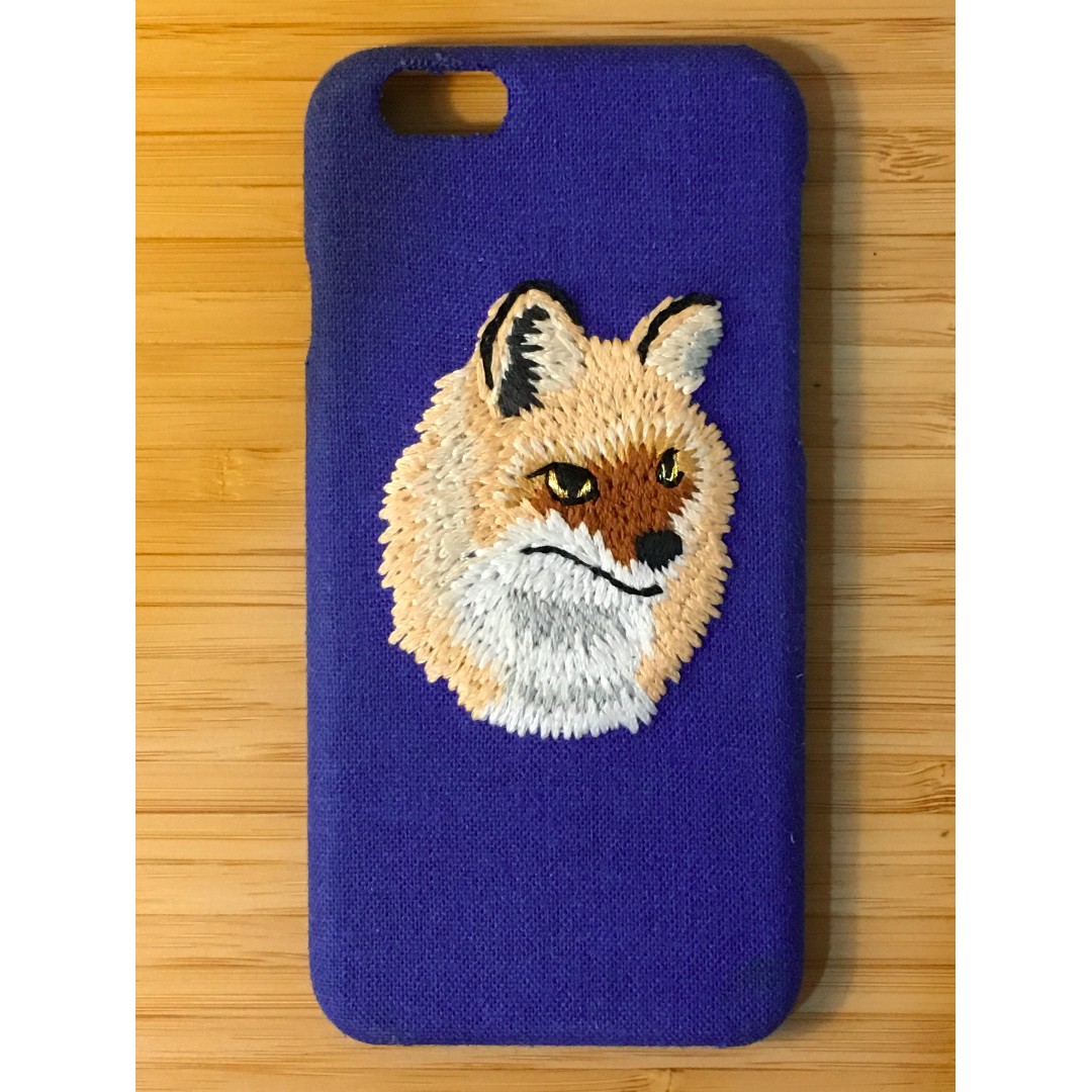 日本keora Keora Tokyo 狐狸刺繡iphone6 6s 手機殼 手機平板 手機平板週邊在旋轉拍賣