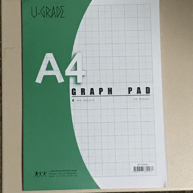 A4 Graph paper UGRADE, Hobbies & Toys, Books & Magazines, Children's