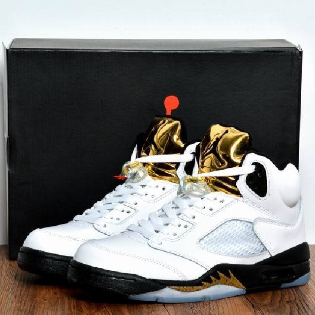 jordan 5 white gold