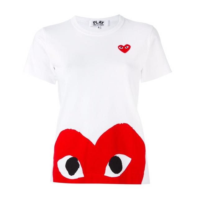 Peek heart graphic tee comme des garçons best sale play