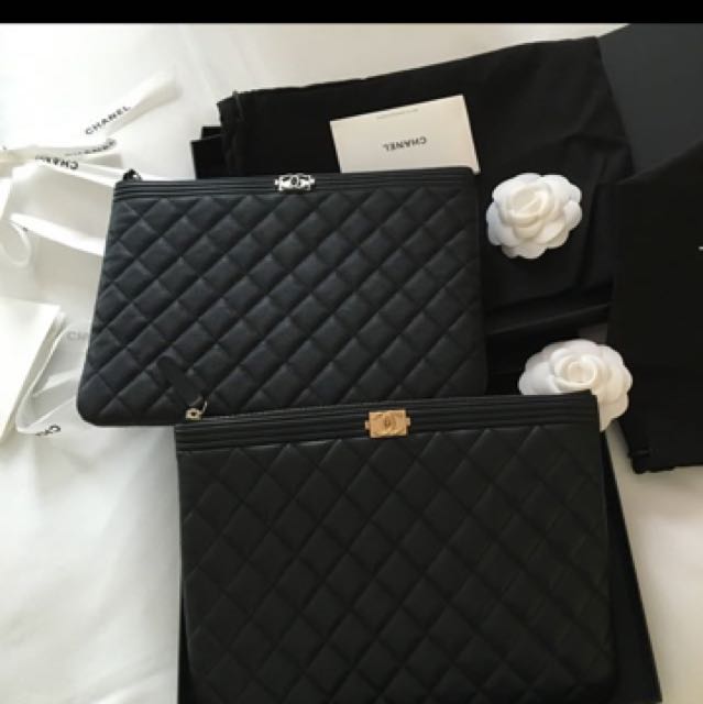 Brand New Authentic Chanel Boy O Case, Luxury, Bags & Wallets on Carousell