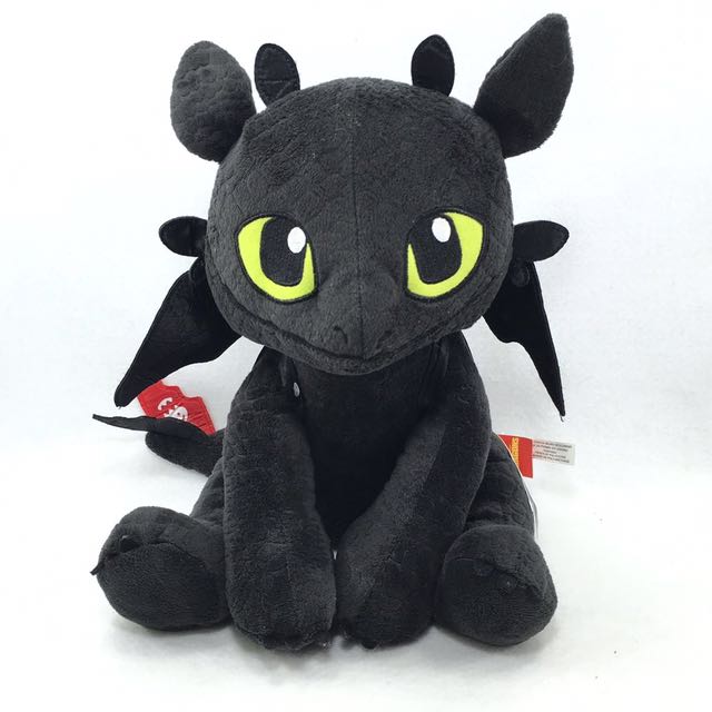 DreamWorks How To Train Your Dragon Toothless Plush Build A Bear Toy 14 ...