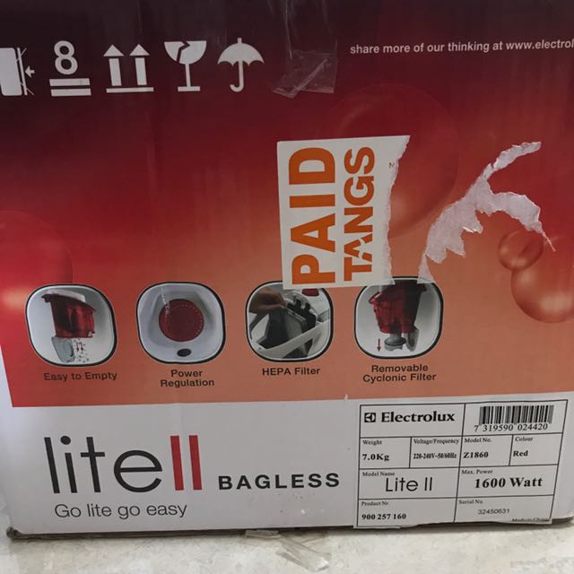 Electrolux Vacuum Cleaner Lite II, TV & Home Appliances, Vacuum Cleaner