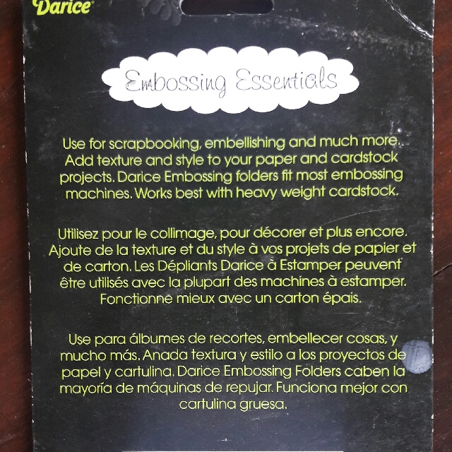 Embossing Plate (Category: Craft Supplies & Tools) located in Davao. Submitted by hubertjohn (Listing ID 123124819, Image 2). Description: .