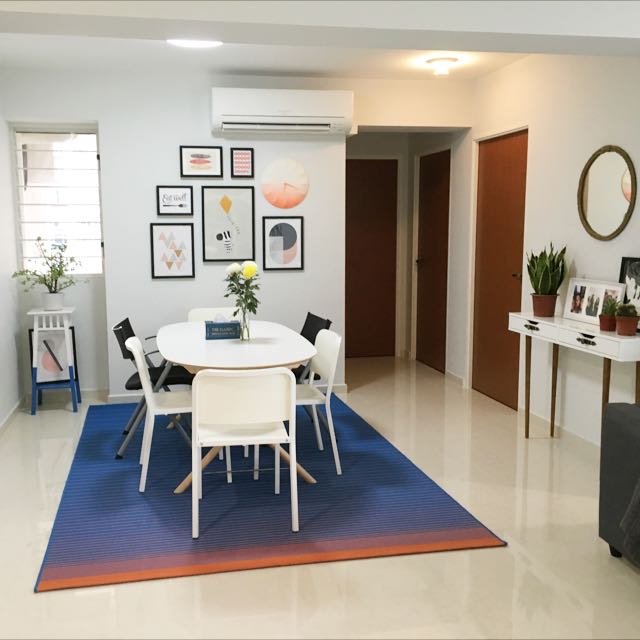 Ikea Mejlby Blue Orange Carpet Furniture Home Decor On Carousell