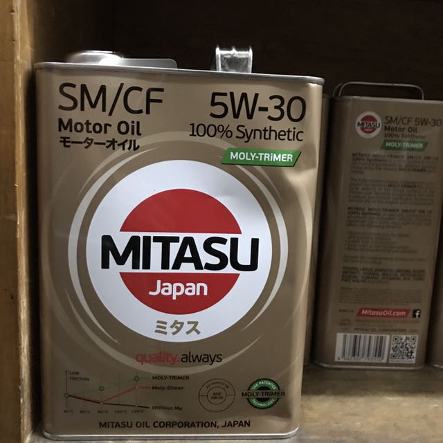 MITASU Moly-trimer 100%全合成電油偈油 機油 5W30, 汽車配件 - Carousell