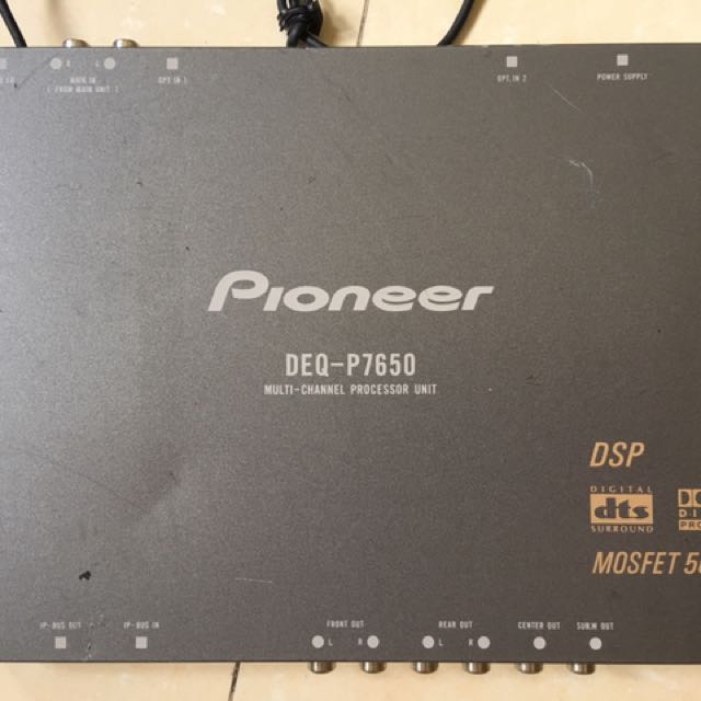 Pioneer DEQ7650 Multi Channel Processor Unit DTS Dolby DIgital Logic