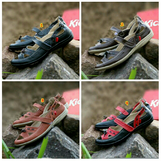 Sepatu Kickers Casual Slip On Wanita Terbaru 2017 Murah Branded