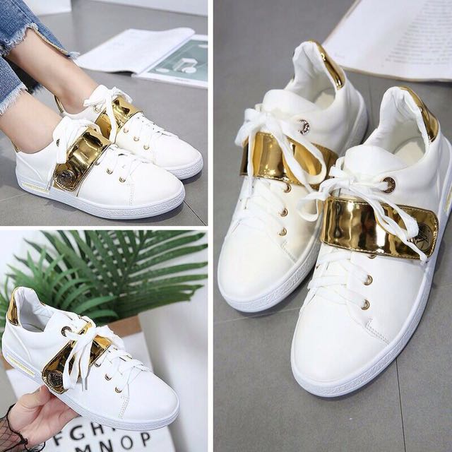 Kasut Sneakers Lv_ Louis Vuitton_ Wanita Kasut Perempuan Cewek Women Shoes  Jalan Murah Viral Terkini Sepatu Girl Couple