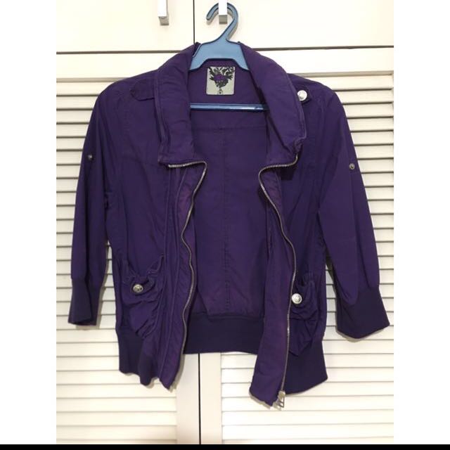 Solo Purple Cargo Jacket, Women's 