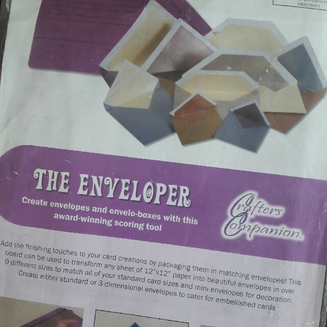The Enveloper By Crafters Companion (Category: Craft Supplies & Tools) located in Davao. Submitted by hubertjohn (Listing ID 123124424, Image 1). Description: .