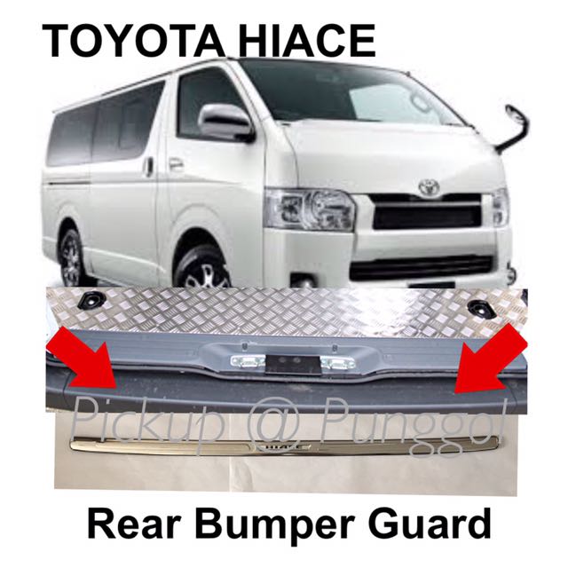 TOYOTA HIACE Van Rear Bumper Steel Guard / Hiace Accessories, Car