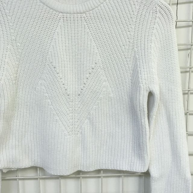 zara white jumper dress