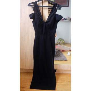 Asos Long Black Dress