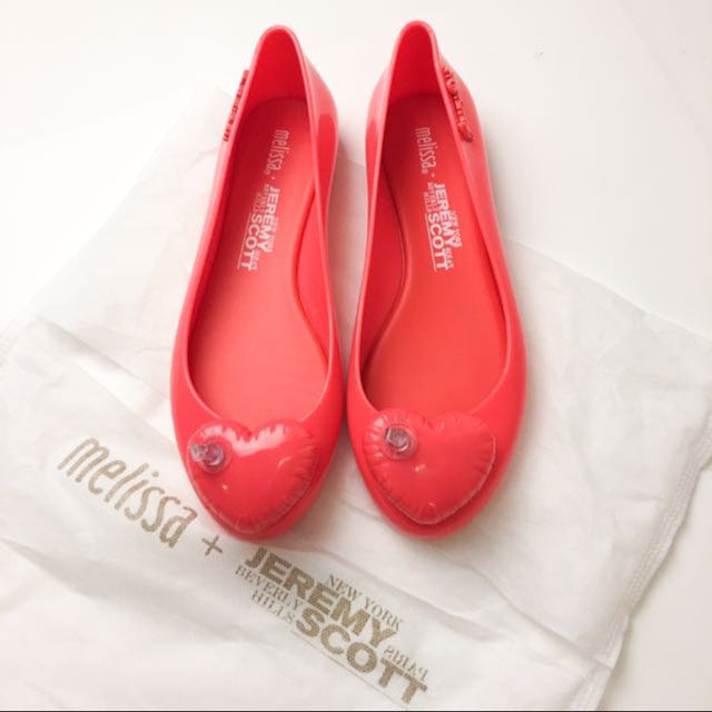 BN Melissa Jeremy Scott Inflatable Heart Jelly Shoes