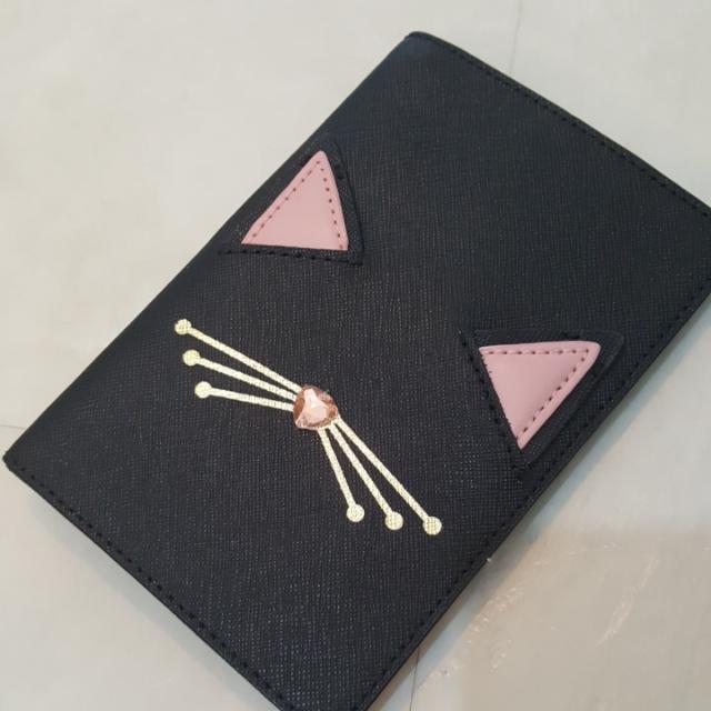 Brand New Authentic Kate Spade Imogene Jazz Things Up Cat Passport Card Holder