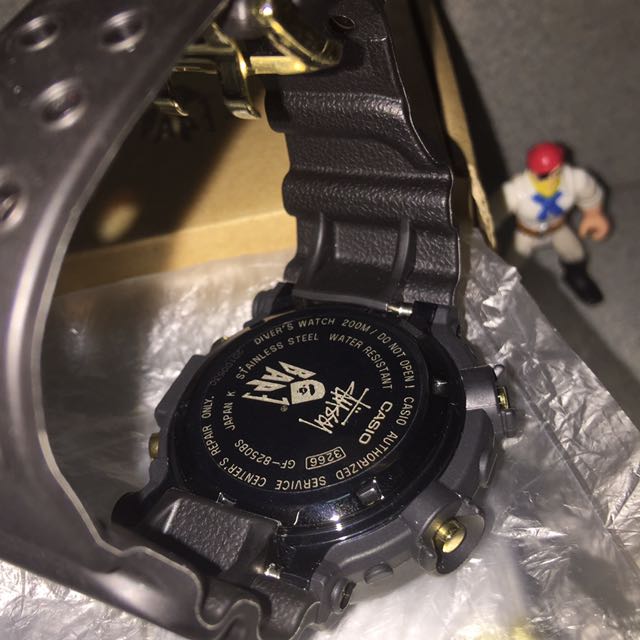 g shock frogman stussy x bape