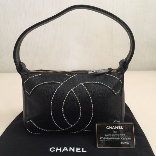 Chanel Button Up Calfskin Hobo Bag, Luxury, Bags & Wallets on Carousell