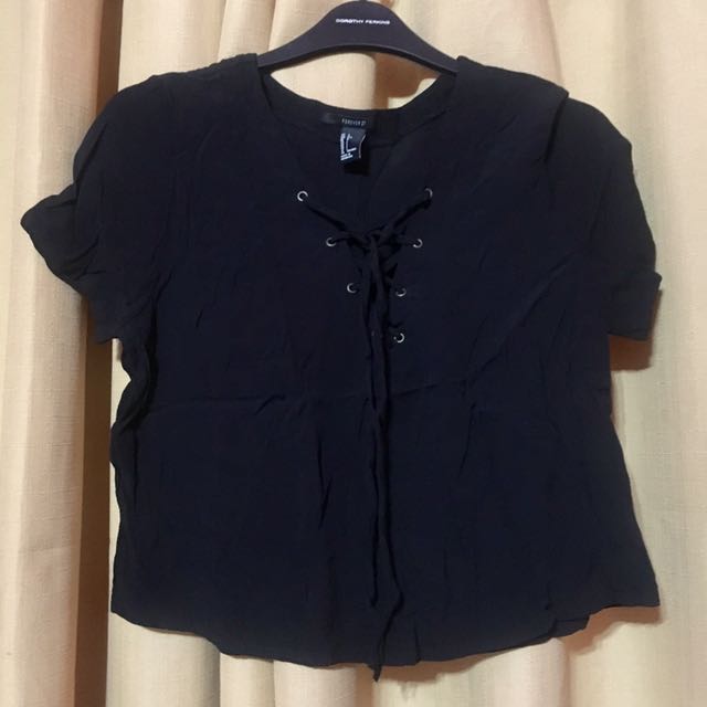 forever 21 criss cross top