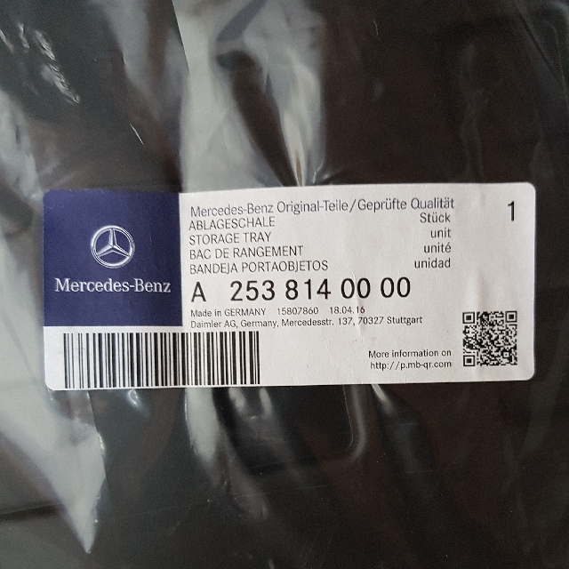 Genuine Mercedes Benz GLC x253 Shallow Boot Tub Liner New & Unused