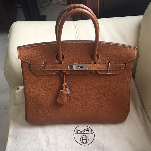 Replica Hermes Birkin 30 Retourne Handmade Bag In Chai Ostrich Leather