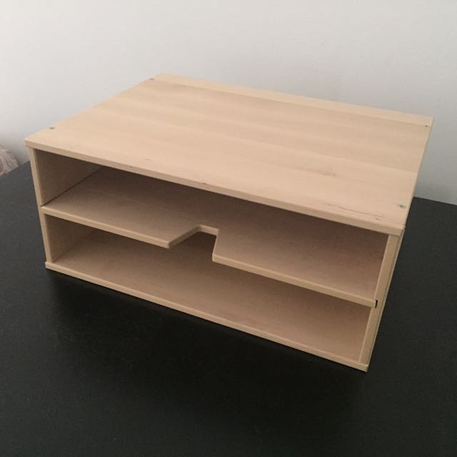 Ikea Forhoja Birch Wood Letter Tray Furniture Tables Chairs On Carousell