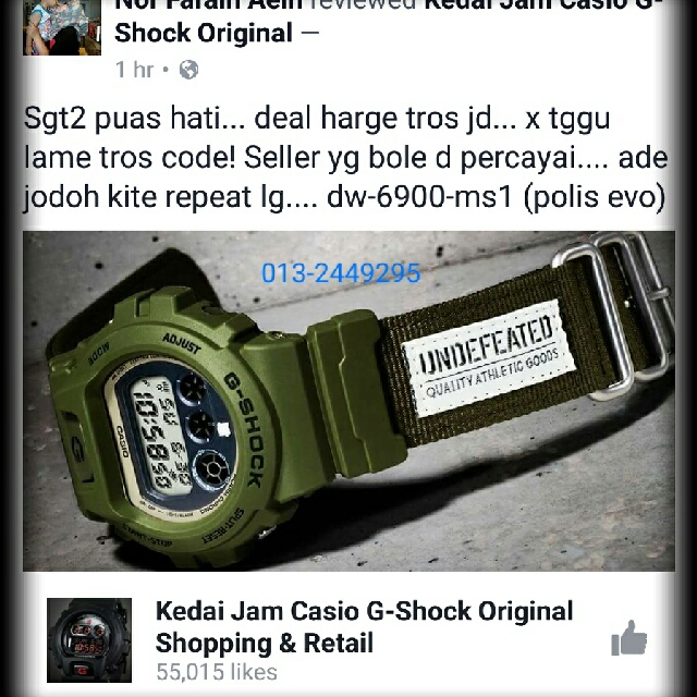 Kedai jam shop g shock original