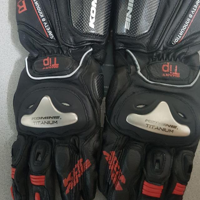 KOMINE Racing Glove, Motorcycles, Motorcycle Apparel on Carousell