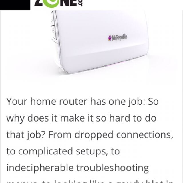 Myrepublic Internet Broadband For Home With Wi Fi Hub And Halo Router Home Services Others On Carousell