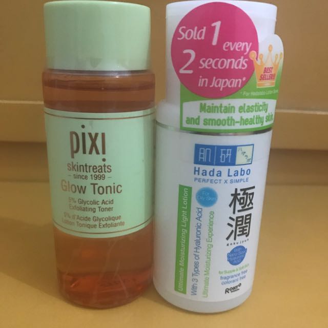 Pixi Exfoliating Toner Hada Labo Hydrating Lotion Kesehatan Kecantikan Kulit Sabun Tubuh Di Carousell