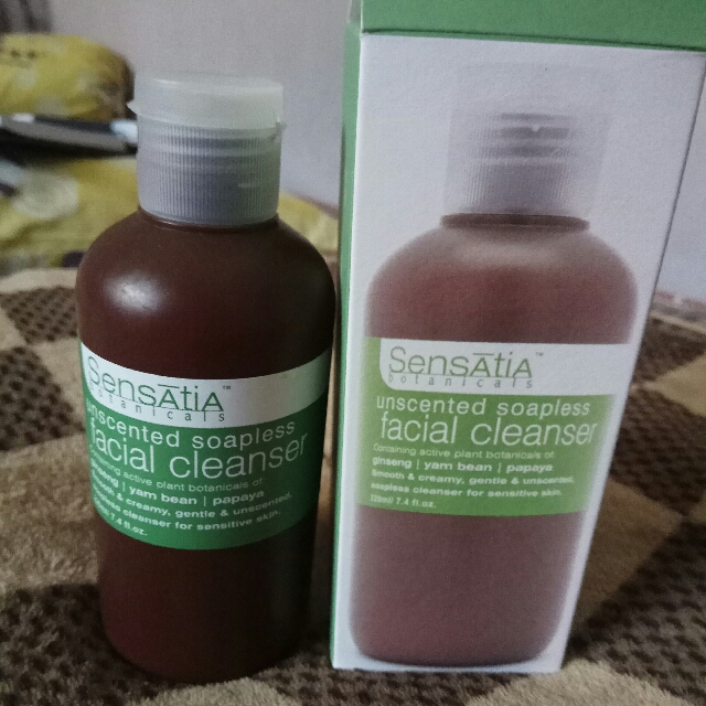 sensatia botanicals unscented soapless facial cleanser