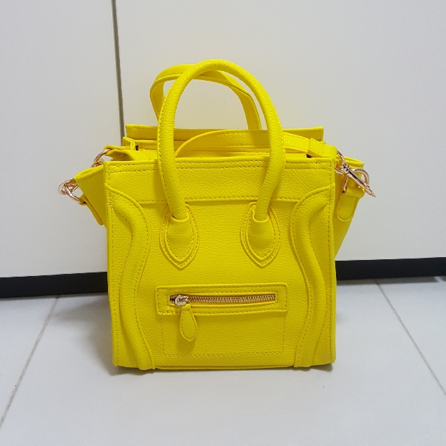 celine nano yellow