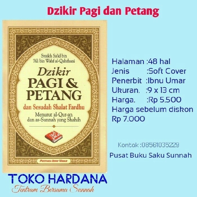 Buku Dzikir Pagi Petang Pustaka Ibnu Umar Buku Alat Tulis Buku Di Carousell