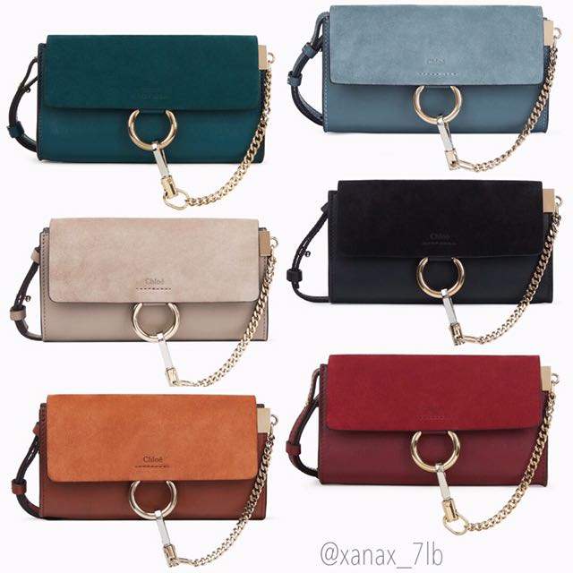 Chloé faye wallet on hot sale strap