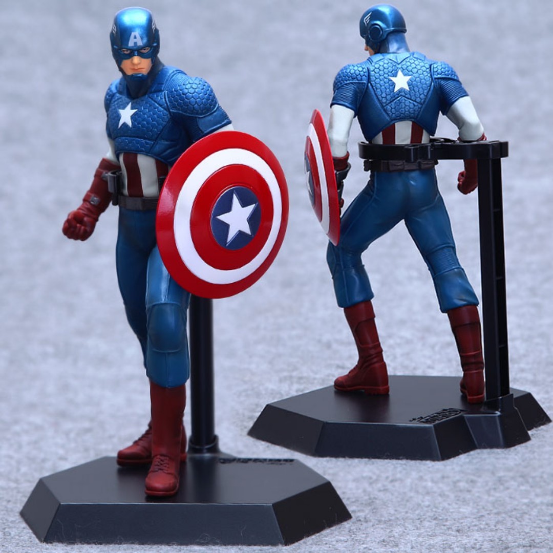 LEGO Marvel Captain America - Dark Blue Suit Mini figure, Hobbies & Toys,  Toys & Games on Carousell