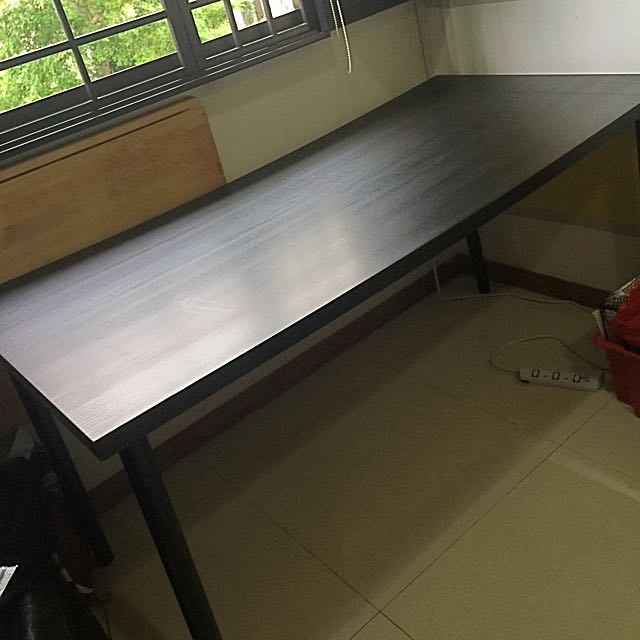 Ikea Linnmon Table Study Table With Olov Adjustable Legs Furniture Tables Chairs On Carousell