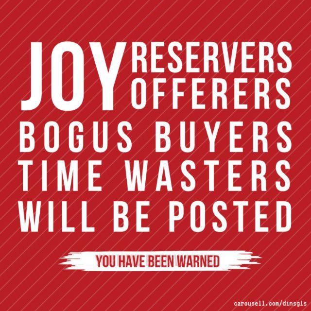 In house Rules!!! (Category: Community) located in Bulacan. Submitted by ms.gemini (Listing ID 123435420, Image 2). Description: BEWARE ..IVE ALREADY WARN YOU! 👊👊👊 ❌NO JOY RESERVERS🚫 ❌NO BOGUS BUYERS🚫 ❌NO TIME WASTERS🚫 ❌NO SPAMMERS 🚫 ❌DO NOT MAKE AN OFFER UNLESS 💯✅🚫 I'm open about answering all kinds of QUESTIONS / QUERIES about the items posted.. But be sure you're smart enough.. To know how to respect and be respected!!!.