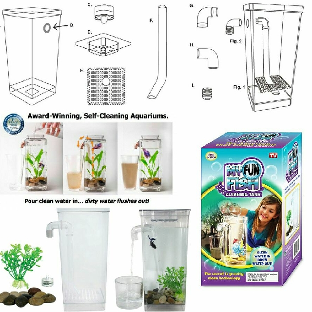 My FUN Fish Tank, Furniture & Home Living, Home Decor, Other Home Decor