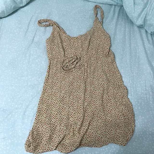 NWT Brandy Melville cream Floral Ellen dress Women s Fashion Tops Sleeveless on Carousell