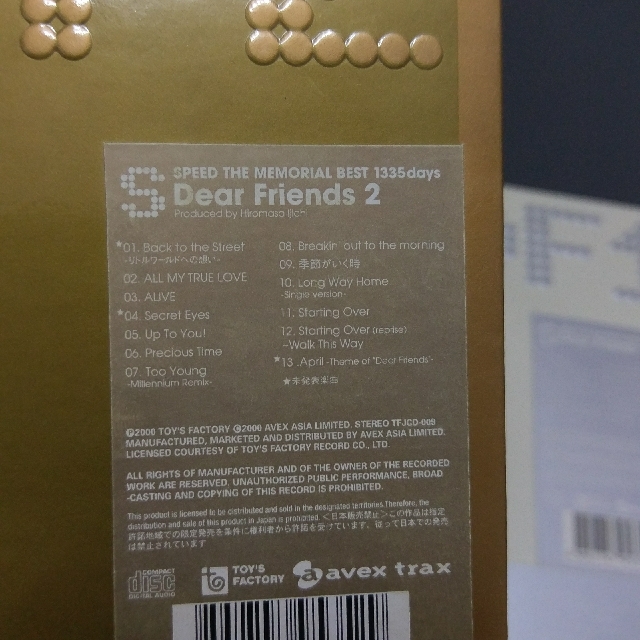 Music　Dear　SPEED　friends　Toys,　Album,　Hobbies　Media,　on　CDs　DVDs　Carousell