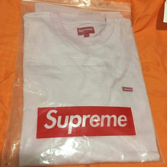 supreme pink box logo tee