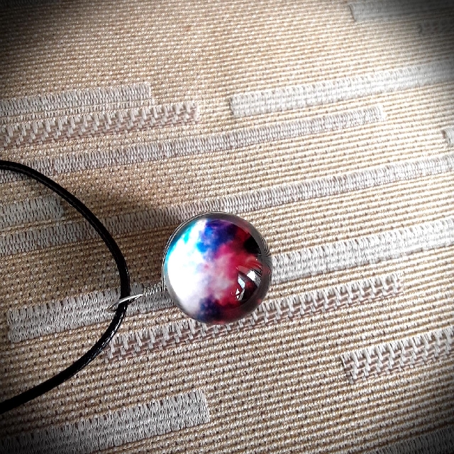Galaxy ball necklace shop