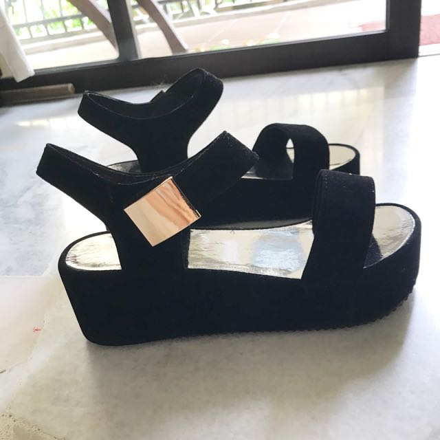 Velcro creepers on sale platform sandals