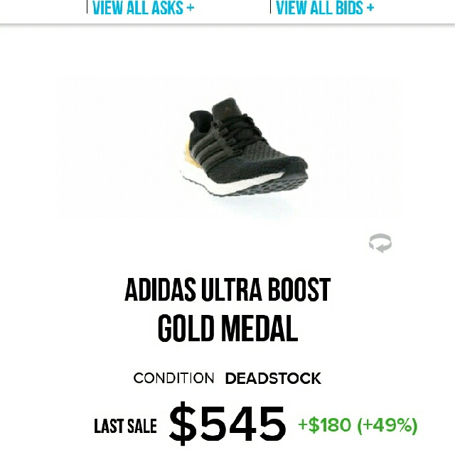 gold plated ultra boost