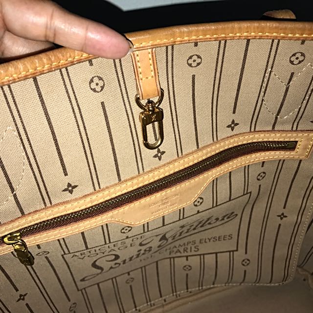 Louis Vuitton Neverfull Brown Monogram, AR3058, No rips or tears