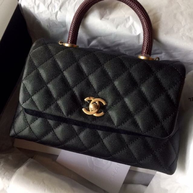 Chanel Coco Handle Mini 24cm, Luxury, Bags & Wallets on Carousell