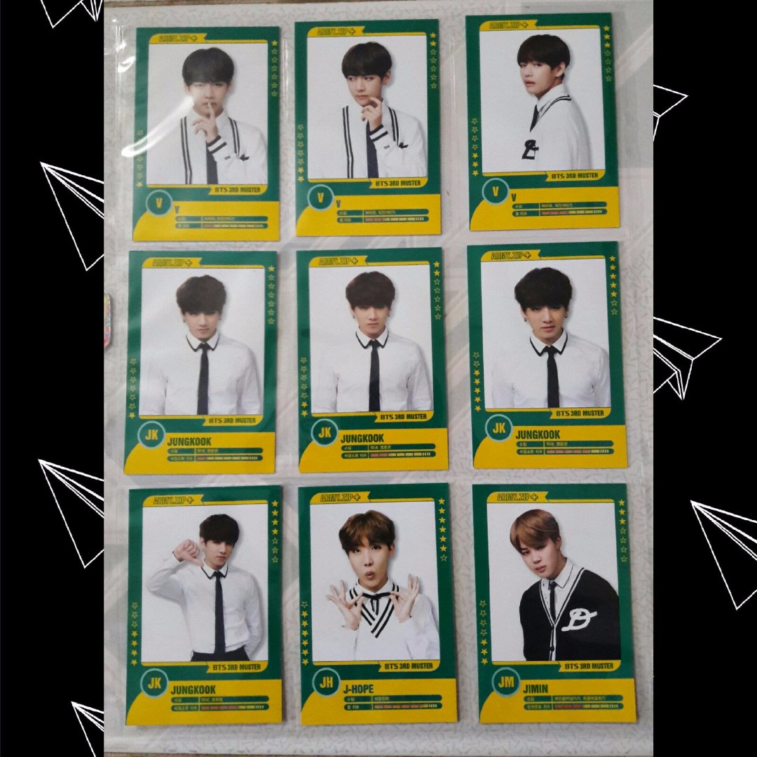 BTS 3rd Muster Player Cards, Hobbies & Toys, Collectibles 