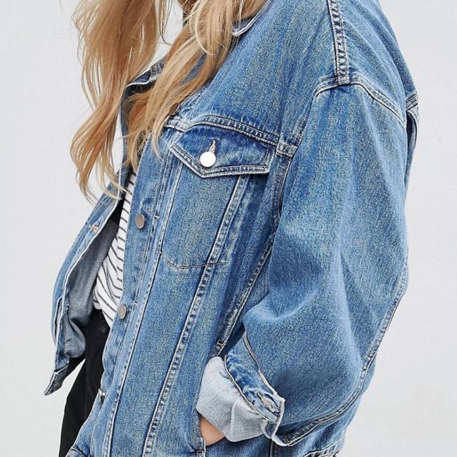 asos plus size denim jacket