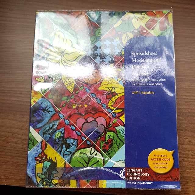 Spreadsheet Modeling With Decision Analysis Books Stationery