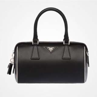 Prada 1BB846 Nylon Mini Boston Re-Edition with Pouch Shw (Black)